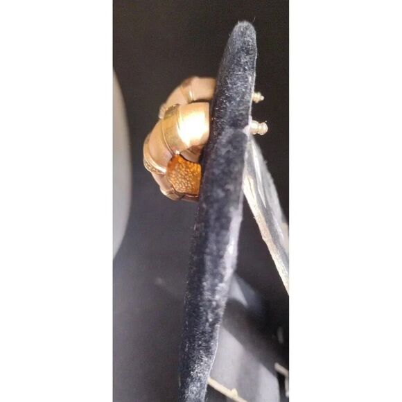 Gold Plated Saudi Style 18" Snake Necklace with Gold Chunk Hoop Earrings - Picture 2 of 5